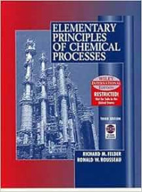 Elememtary Principles of Chemical Processes 3 Ed.